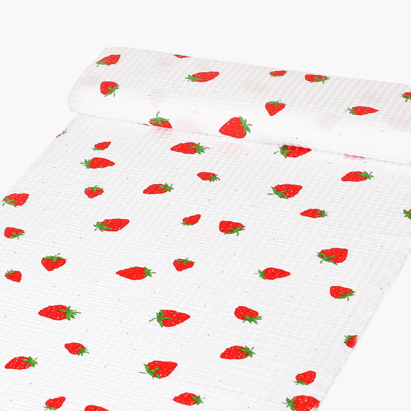 Seersucker - Erdbeeren