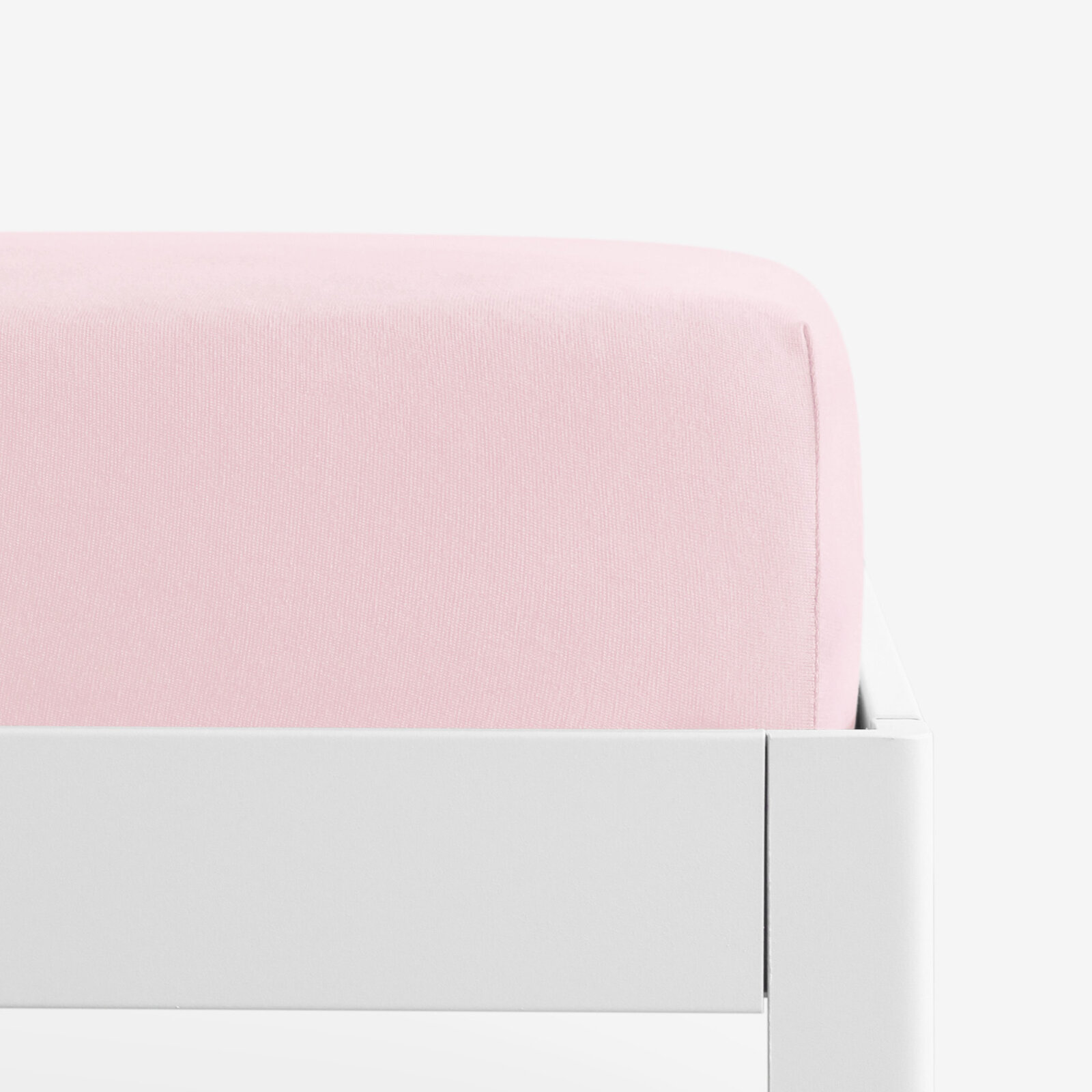 Bettlaken Jersey mit Gummiband - pastellrosa