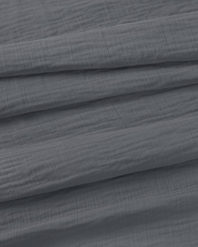 Musselin-Kissenbezug – anthrazit