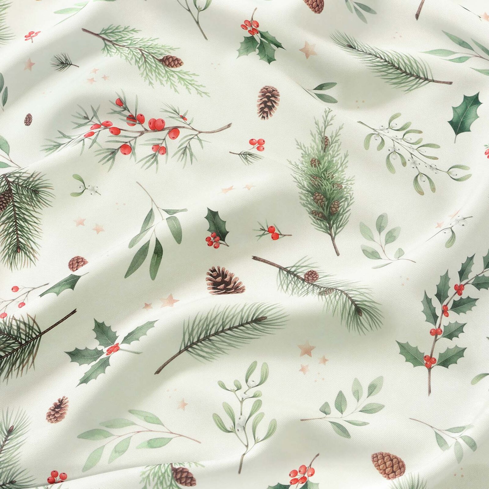 Weihnachtlicher Teflon-Tischläufer - Winterzweige