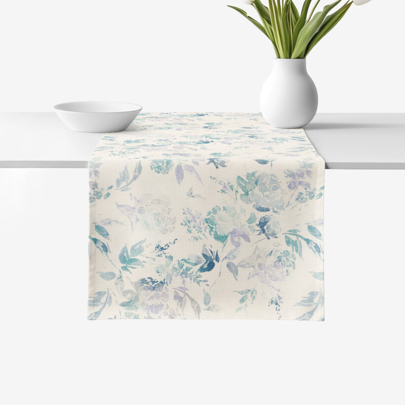 Tischläufer Valencia - Pflanzenabdrücke