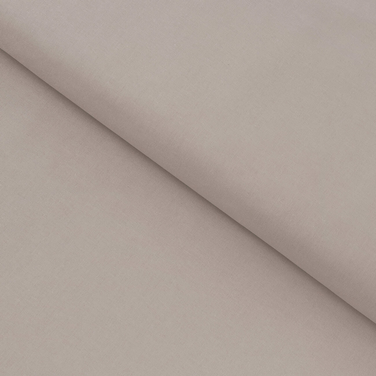 Baumwollstoff einfarbig Suzy - graubraun