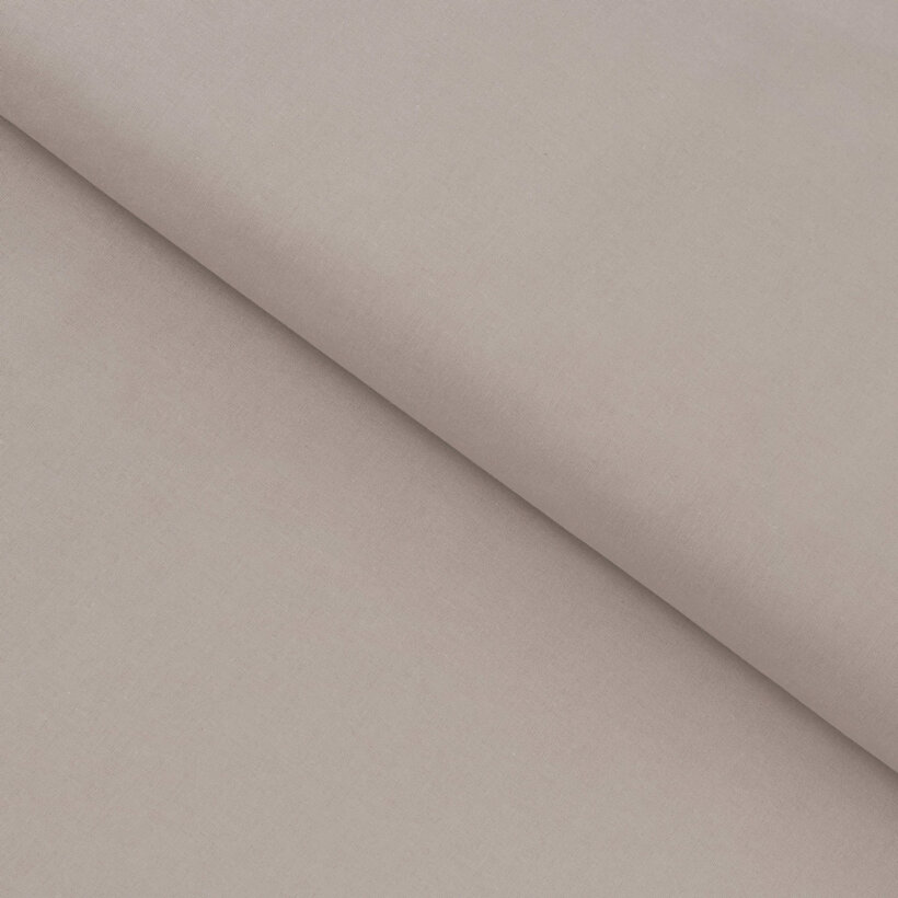 Baumwollstoff einfarbig Suzy - graubraun