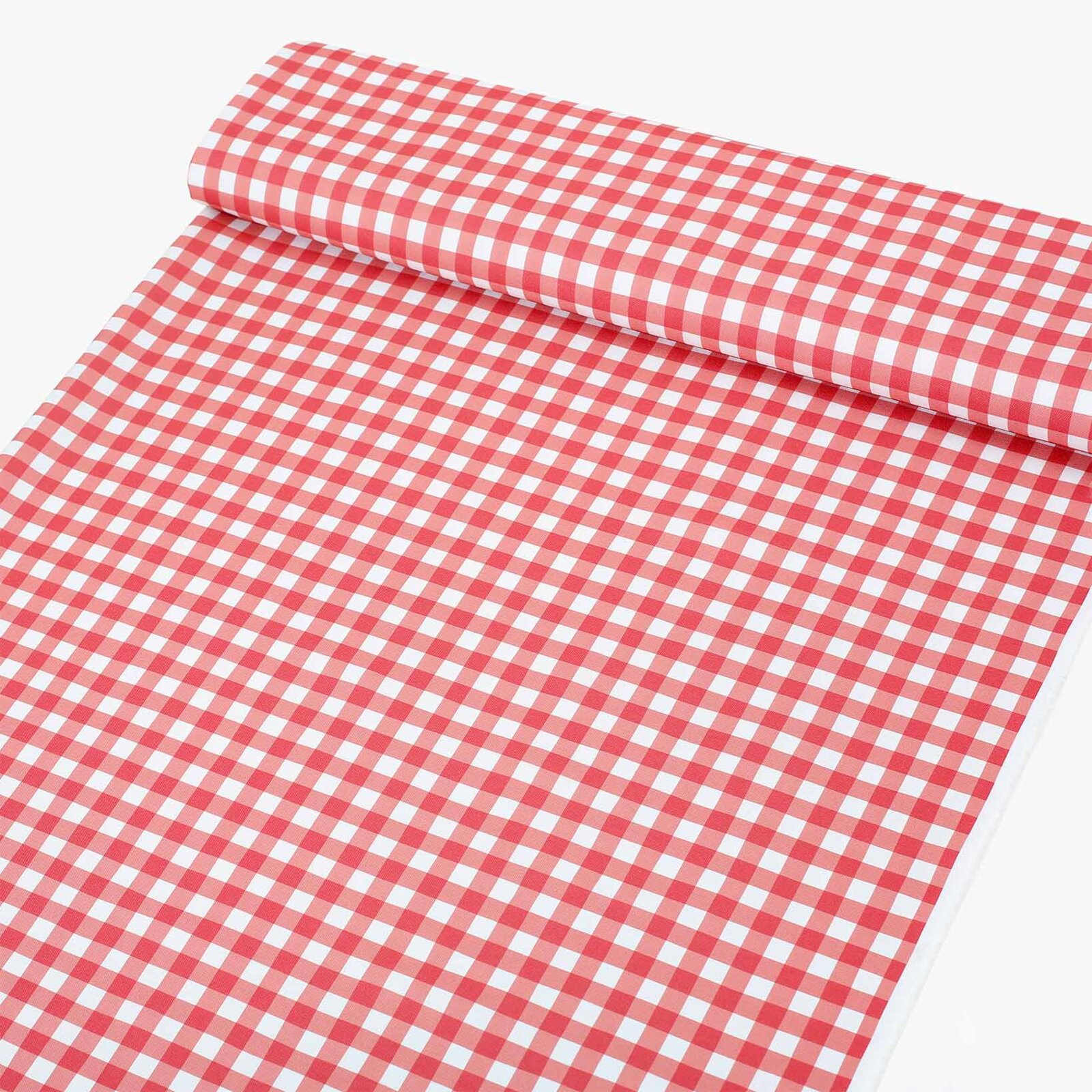 Teflonstoff für Tischdecken - rote Würfel