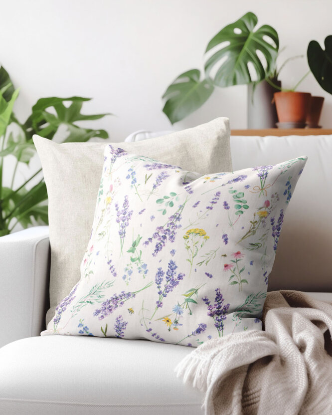 Dekorativer Kissenbezug Valencia - Lavendelgarten