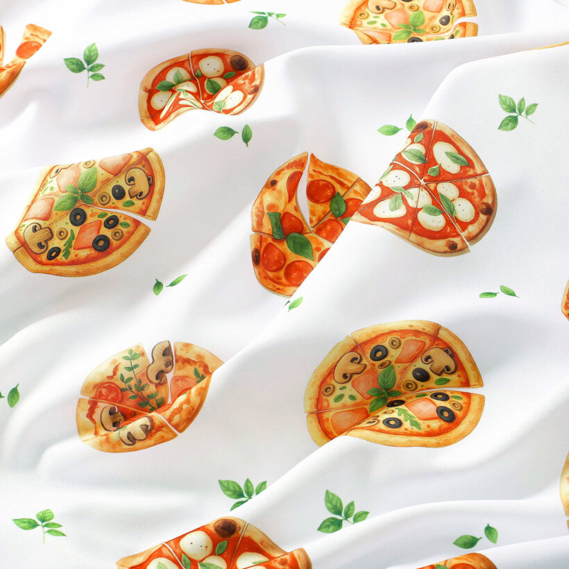 Eckige Tischdecke Teflon - köstliche Pizza