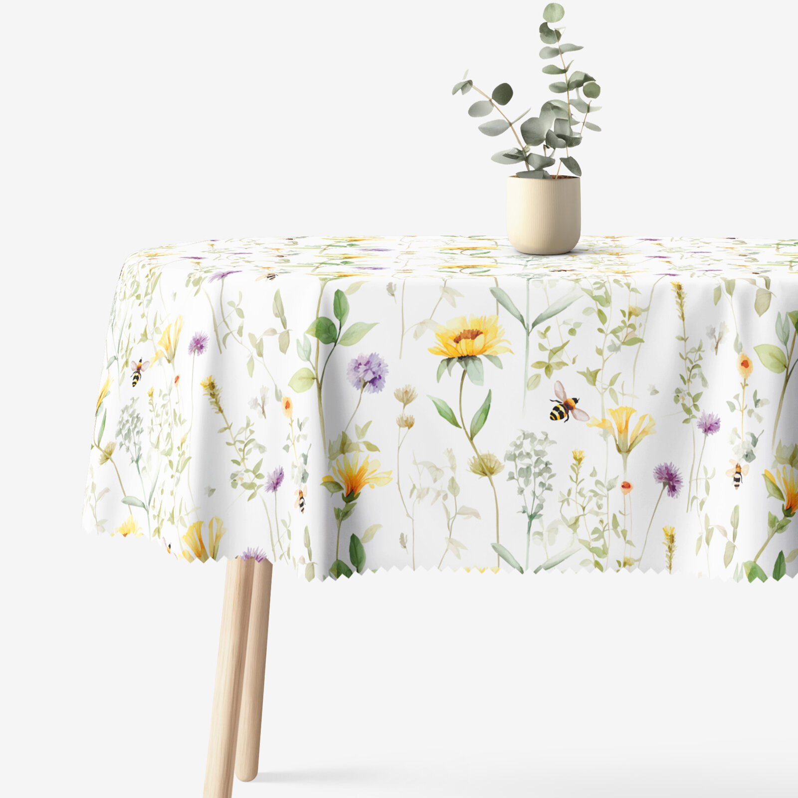 Ovale Tischdecke Teflon - Wiesenwelt