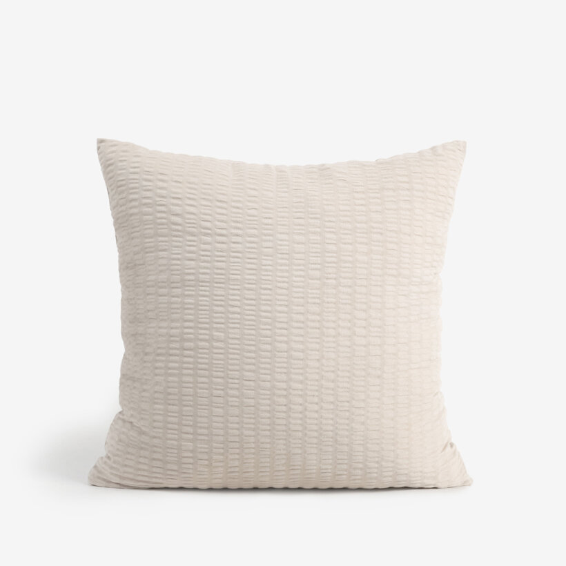 Seersucker-Kissenbezug - latte