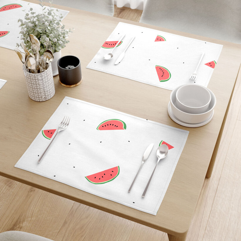 Tischset 100% Baumwolle - Melone - 2 Stück