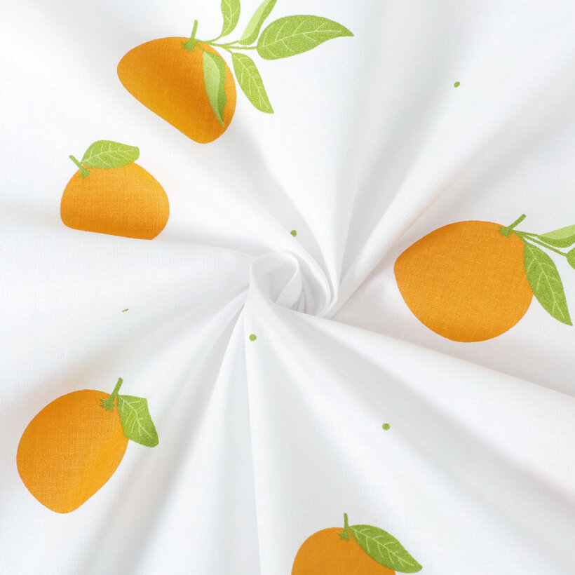 Baumwollstoff - Orangen