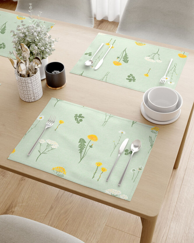 Tischset 100% Baumwolle - Grüne Wiese - 2 Stück