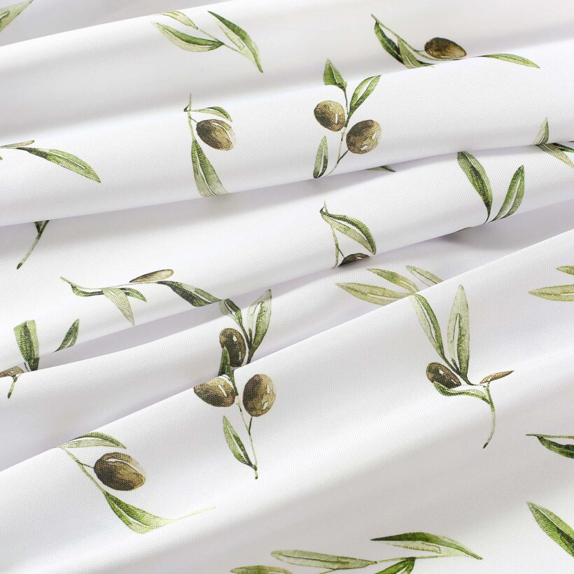 Ovale Tischdecke Teflon - Oliven