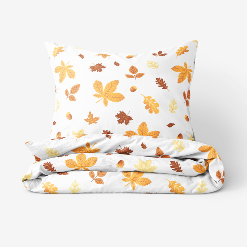 Bettwäsche aus Baumwolle - Herbstblätter