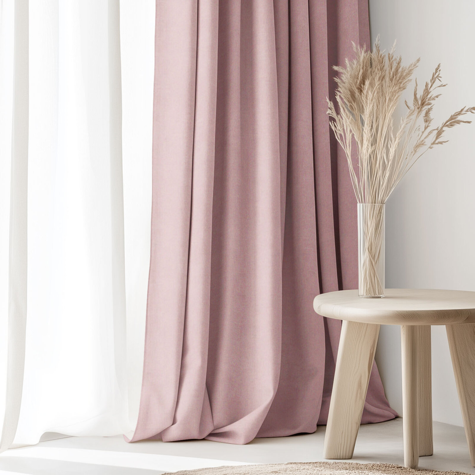 Dekorativer Vorhang Marbella - altrosa