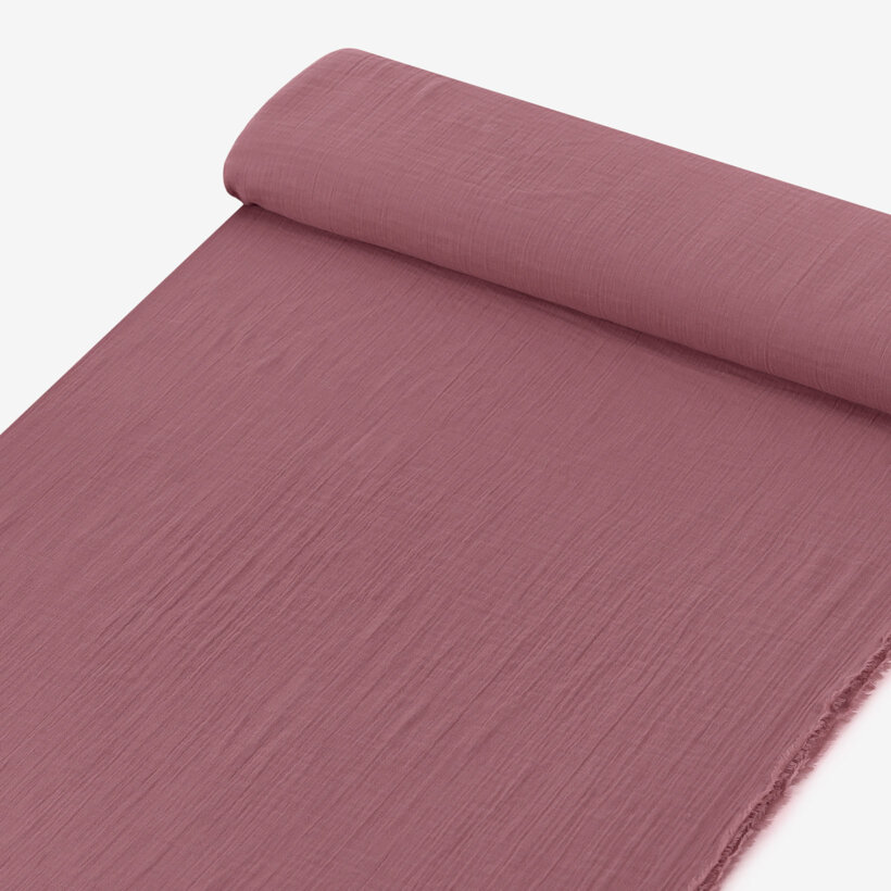 Musselinstoff – burgunderrosa