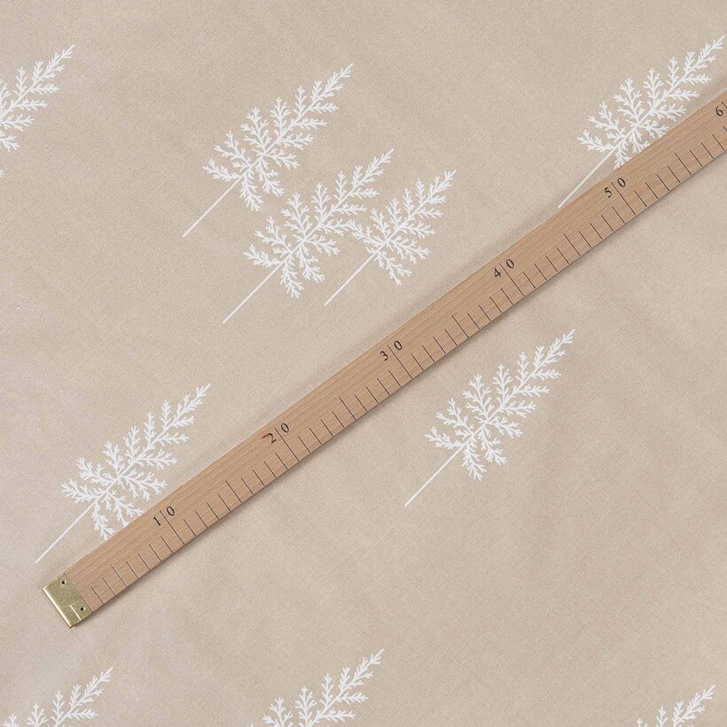 Weihnachtlicher Baumwollstoff - Nordische Tannenbäume