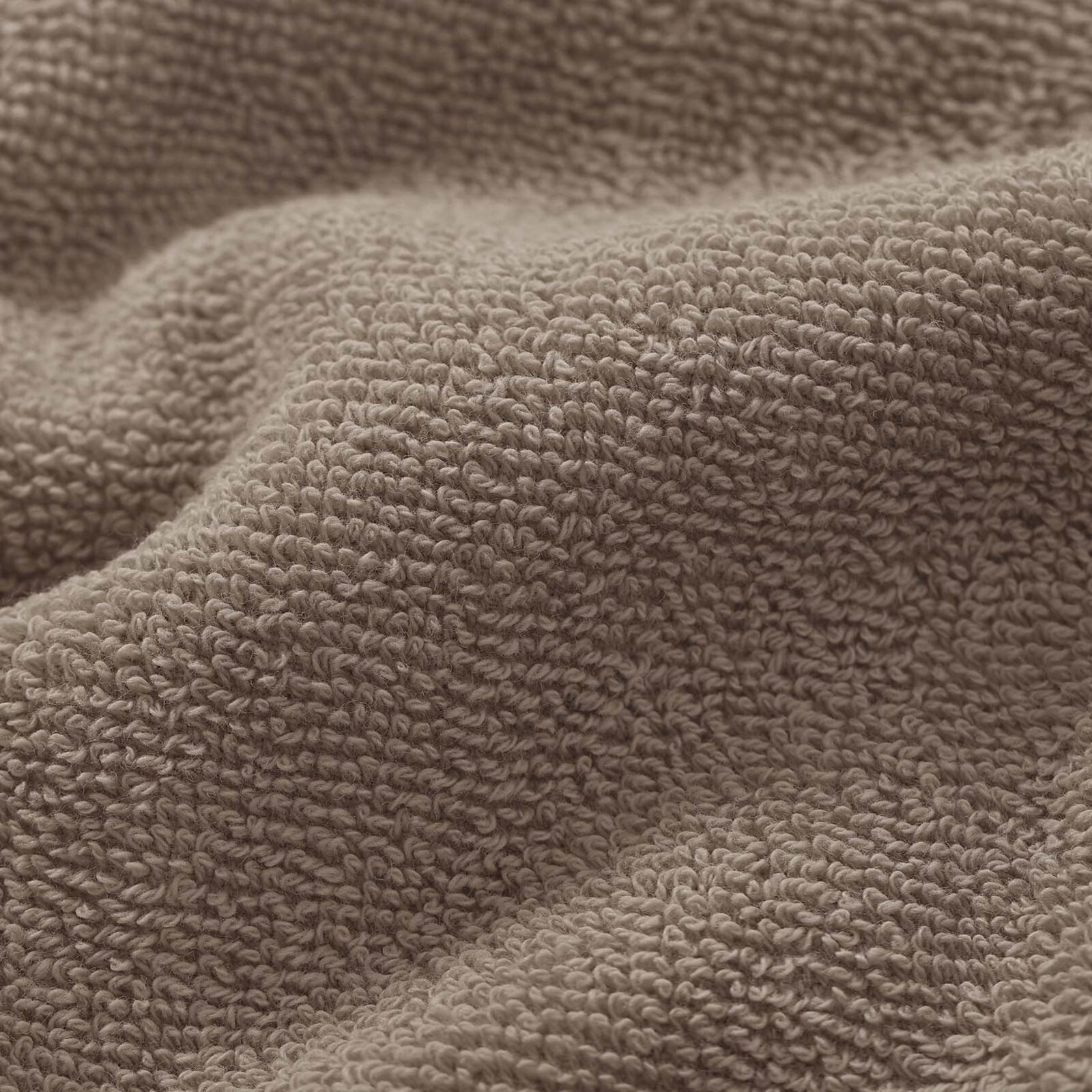 Frottierhandtuch/Duschtuch Soft ohne Bordüre – graubraun