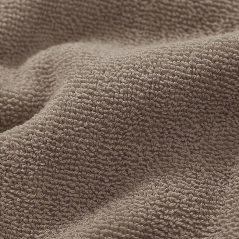 Frottierhandtuch/Duschtuch Soft ohne Bordüre – graubraun