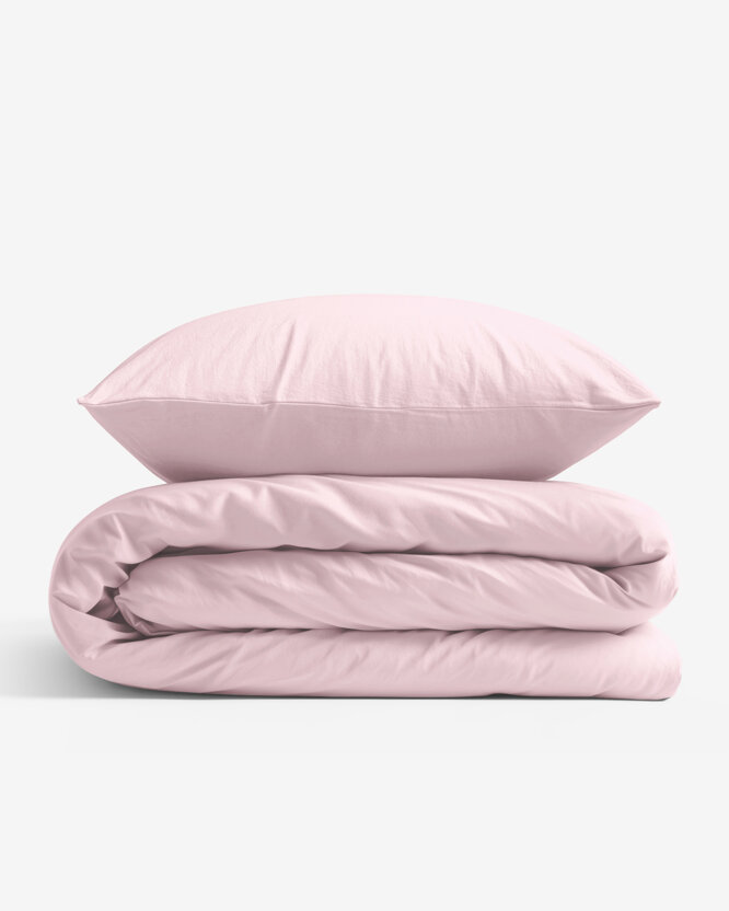 Bettwäsche aus Baumwolle - Puderrosa
