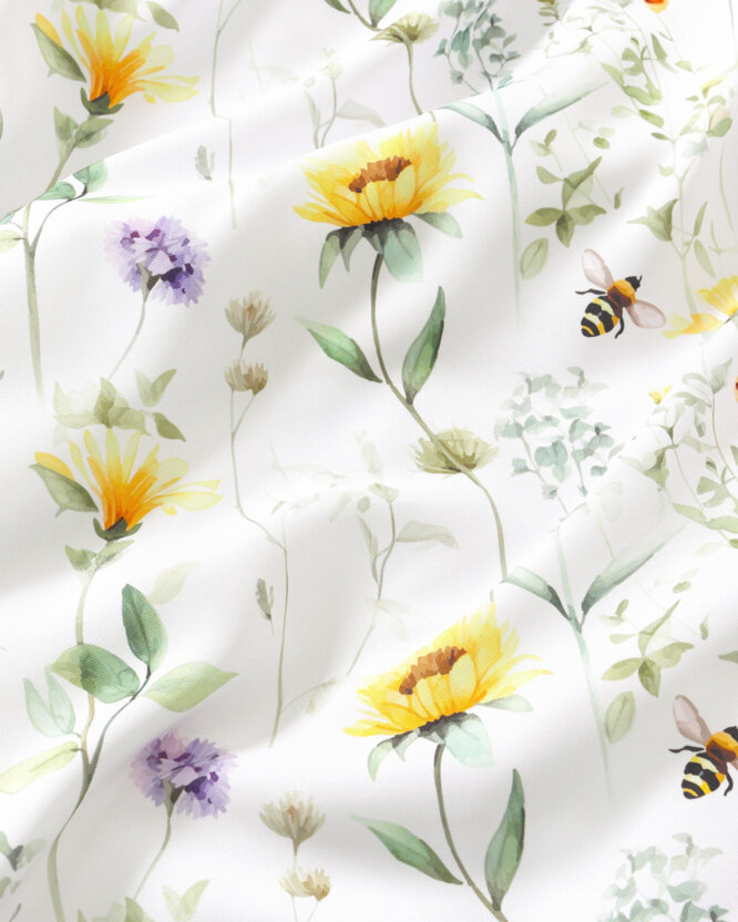 Dekorativer Kissenbezug - Wiesenwelt