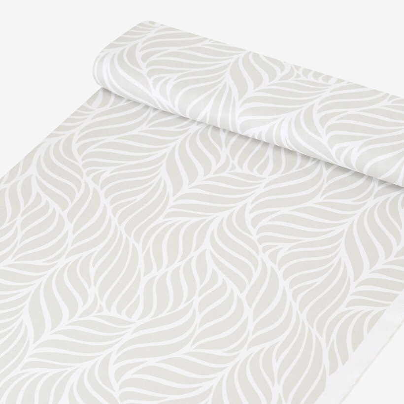 Teflonstoff für Tischdecken - Beige Linien