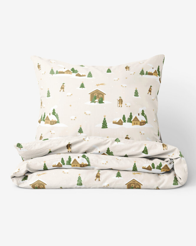 Weihnachtlich Bettwäsche aus Baumwolle - Weihnachtslieder