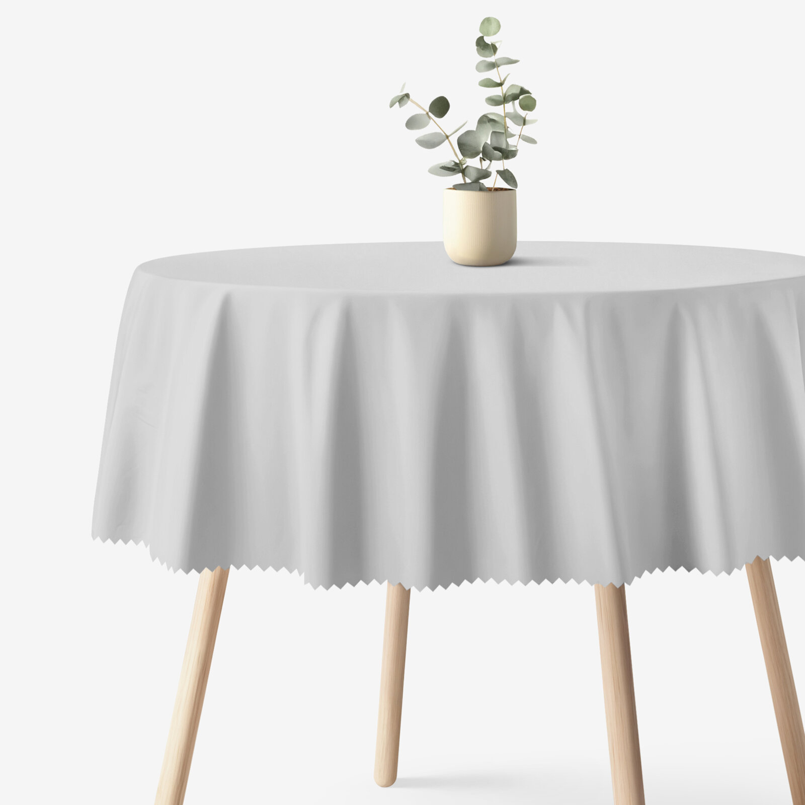 Runde Tischdecke Teflon - grau