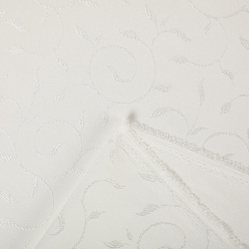 Teflonstoff für Tischdecken – creme mit großen Ornamenten