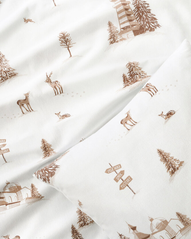 Kissenbezug aus Flanell - Berge