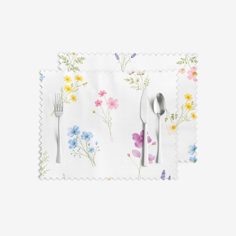 Teflon-Tischset - Blumengarten - 2 Stück