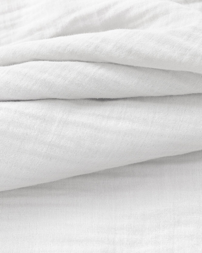 Musselin-Kissenbezug – weiß