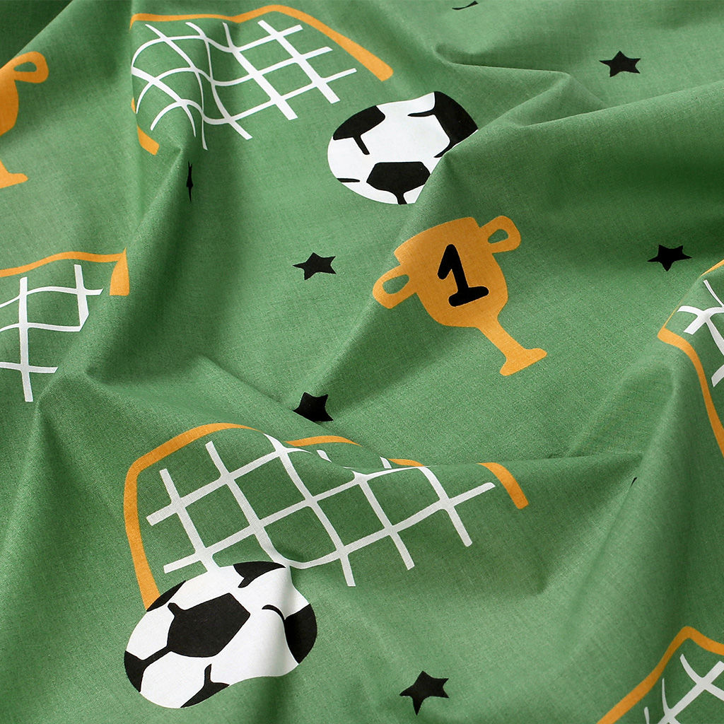 Spannbetttuch aus Baumwolle für Babybetten - Fußballwelt