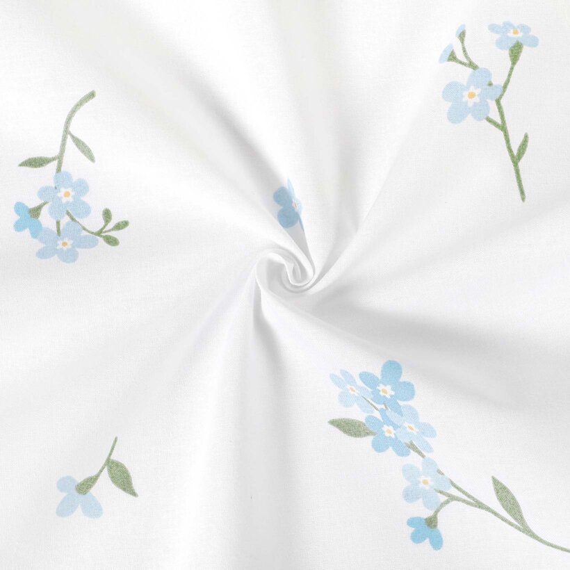 Baumwollstoff - Vergissmeinnicht