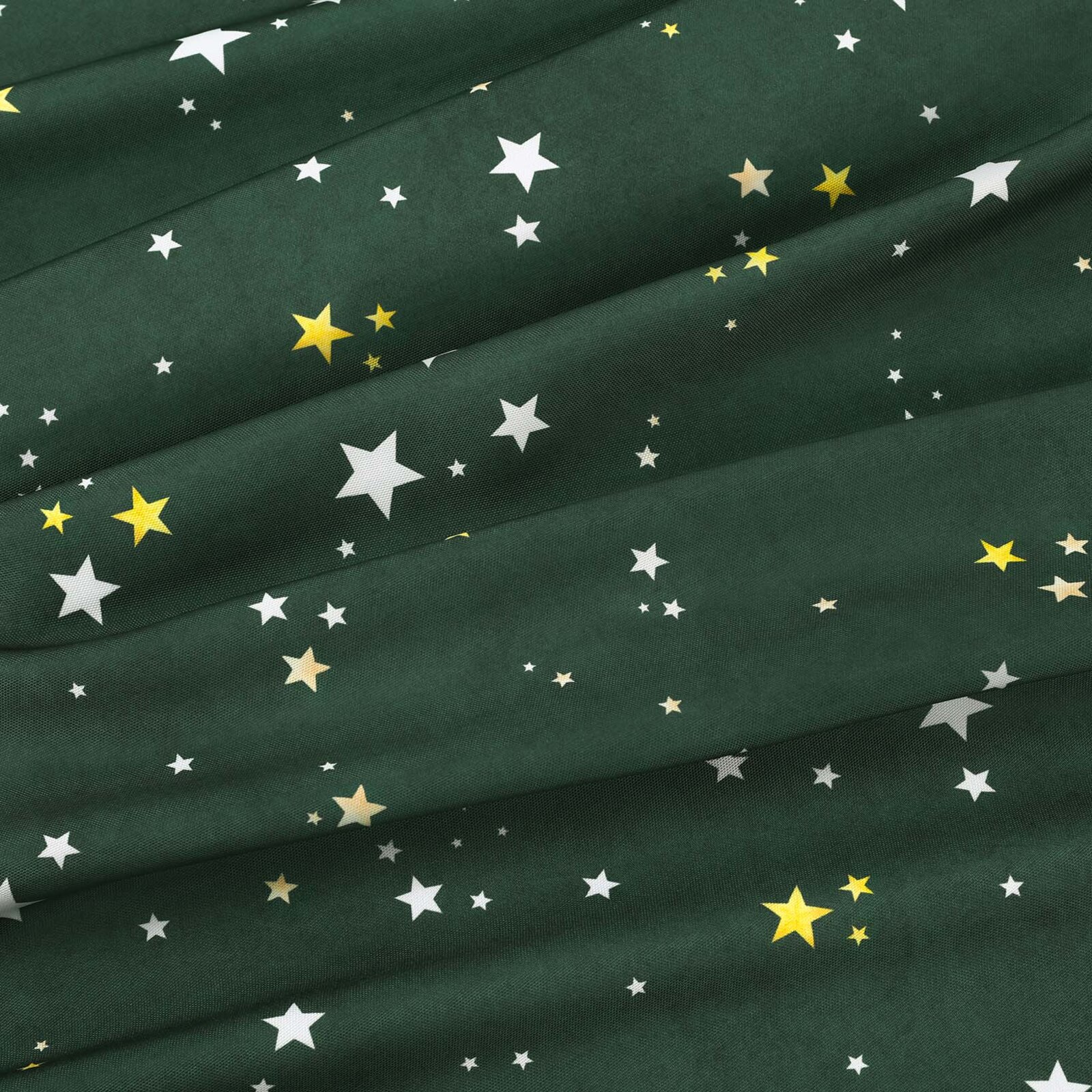 Weihnachtliches Teflon-Tischset - Sterne auf Grün - 2 Stück