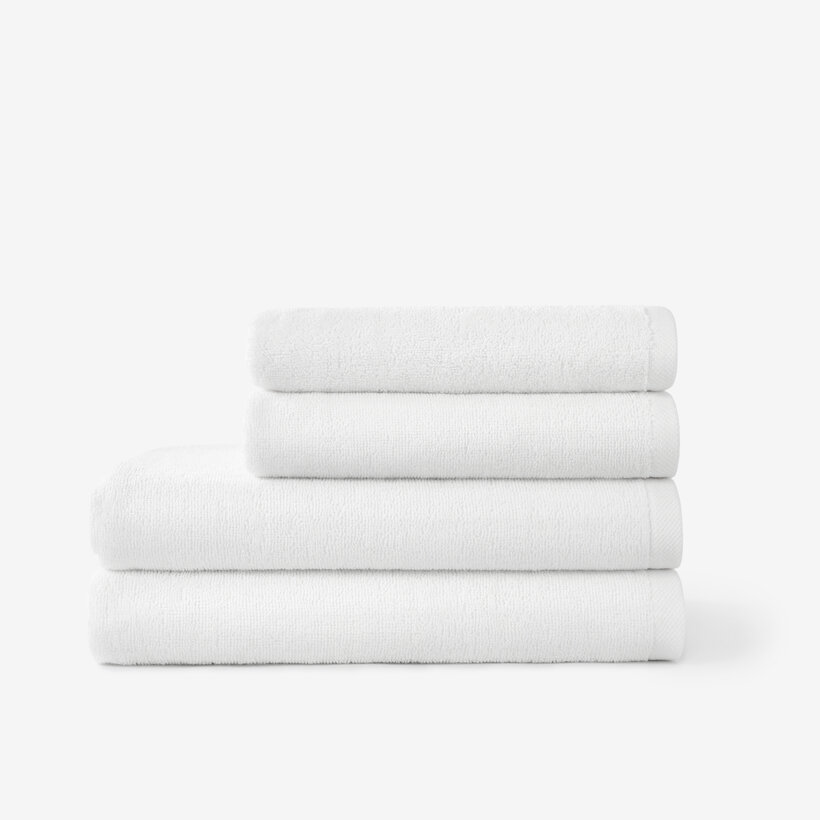 Frottierhandtuch/Duschtuch Soft ohne Bordüre – weiß