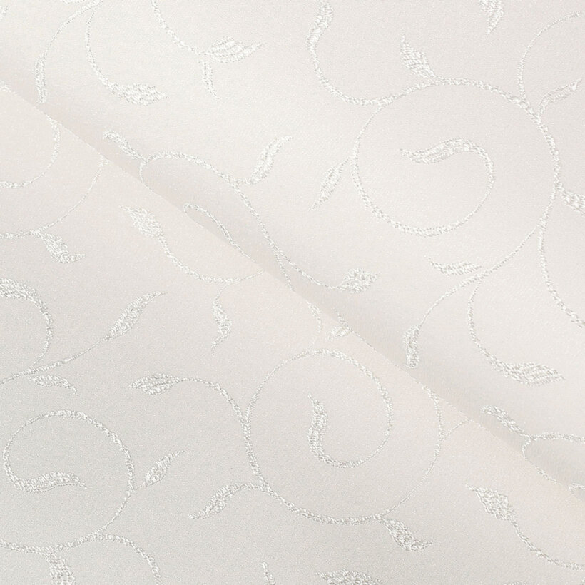 Festliche eckige Teflon-Tischdecke - creme mit großen Ornamenten