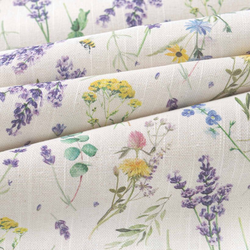 Dekorativer Stoff Valencia - Lavendelgarten