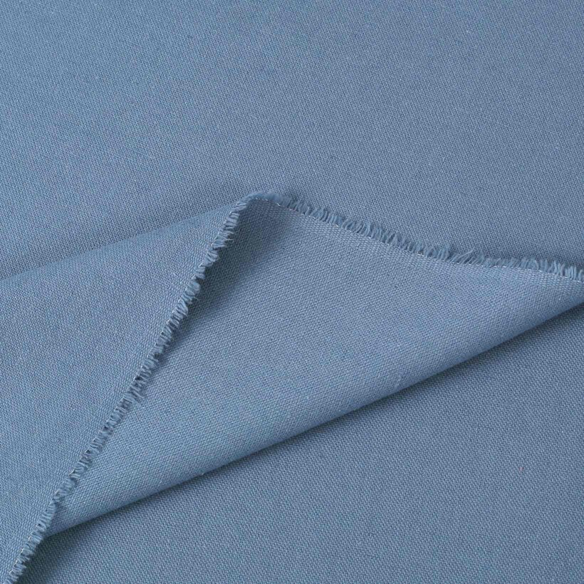 Natürlicher Leinenmischstoff - blau