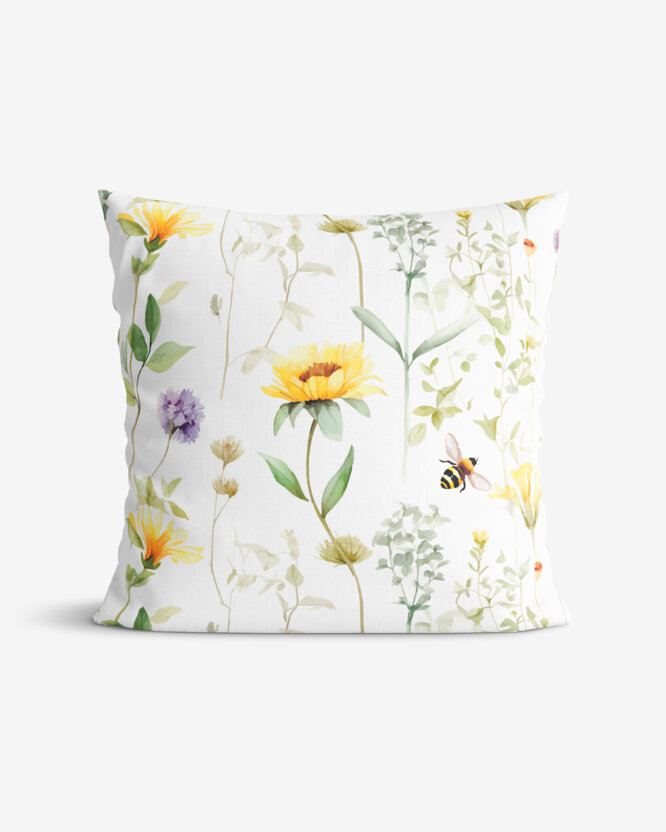 Dekorativer Kissenbezug - Wiesenwelt