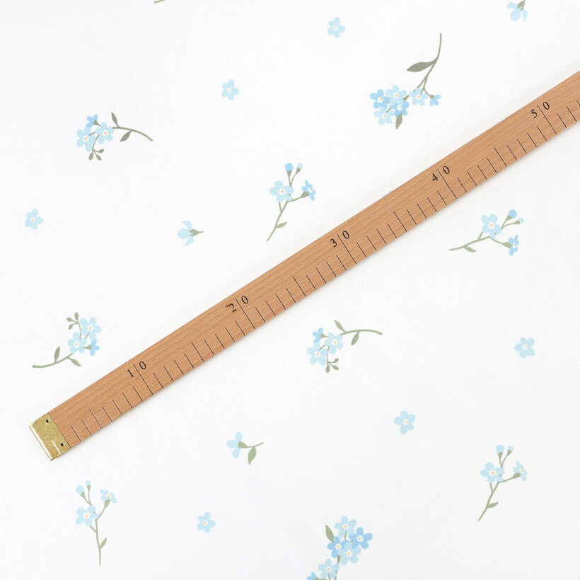 Baumwollstoff - Vergissmeinnicht