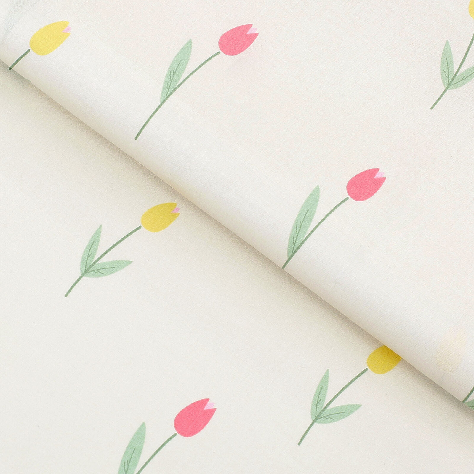 Baumwollstoff - Tulpen
