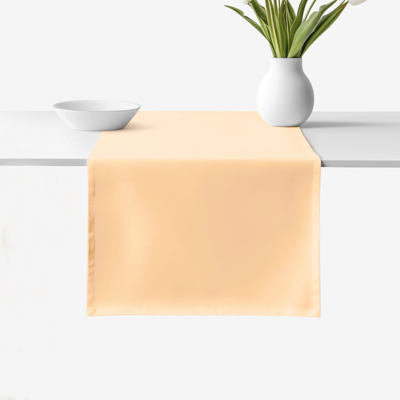 Tischläufer aus 100% Baumwolle - apricot