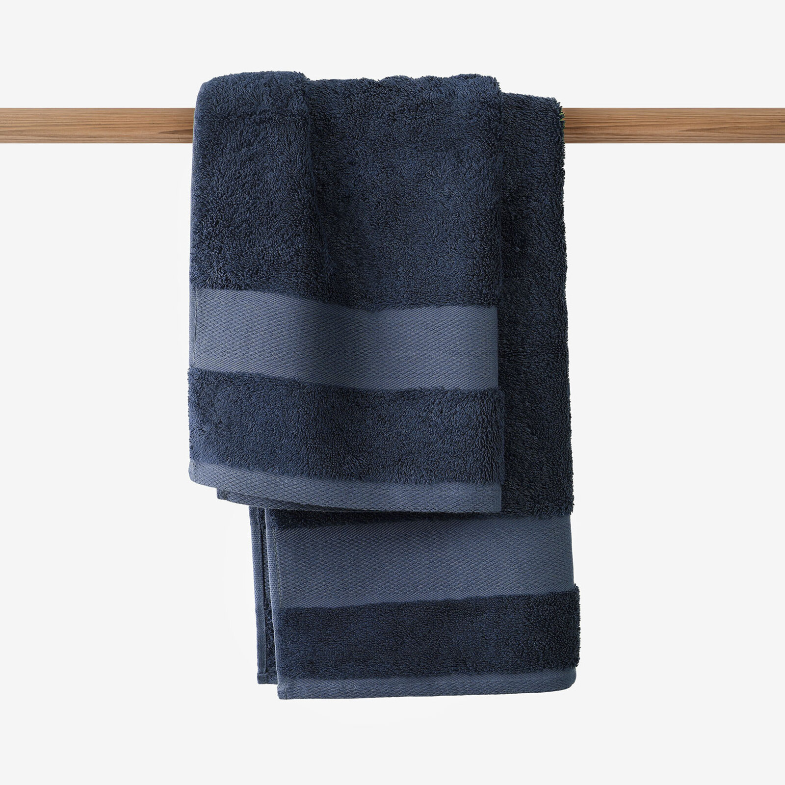 Bambus-Handtuch/Badetuch - marineblau
