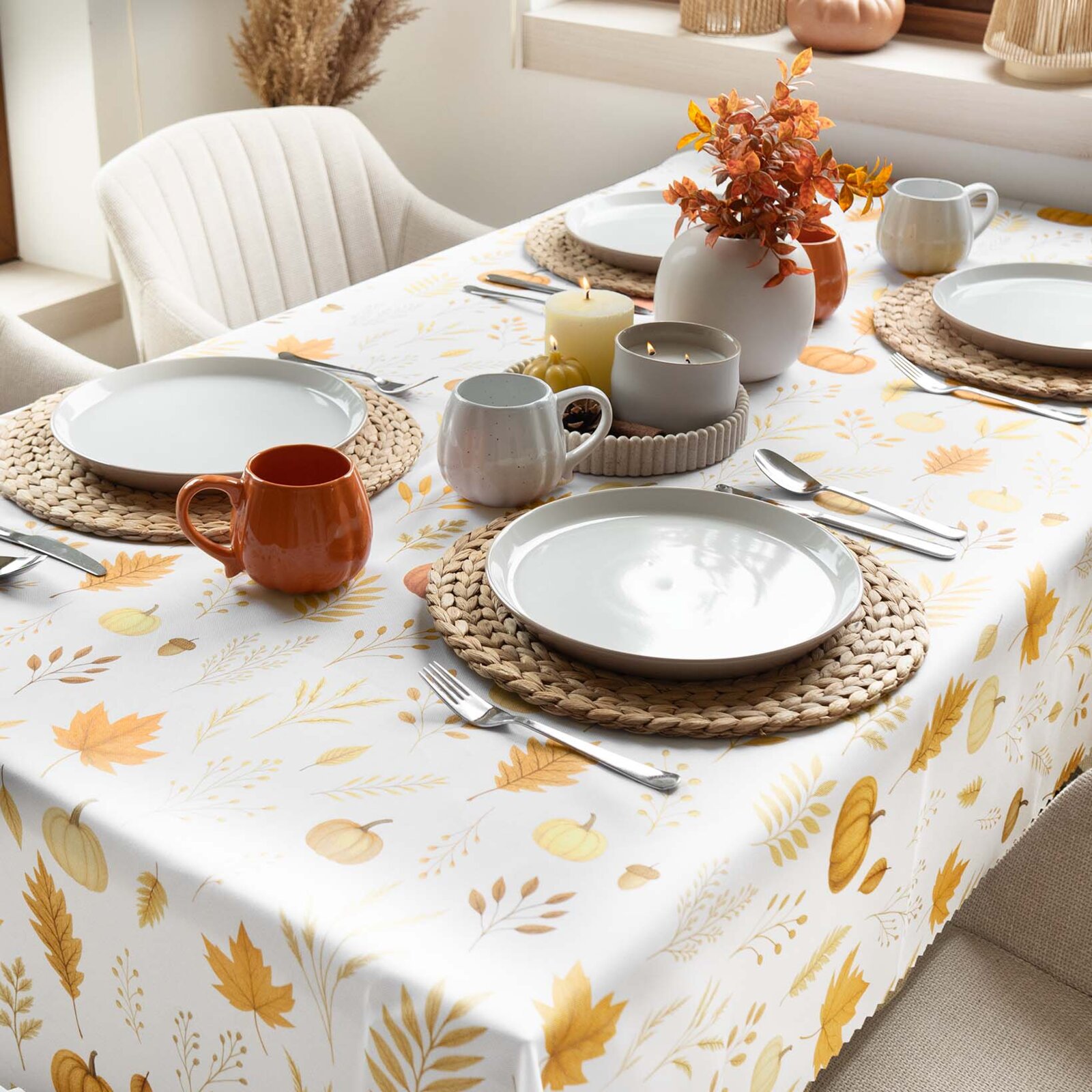 Eckige Tischdecke Teflon - Der Duft des Herbstes