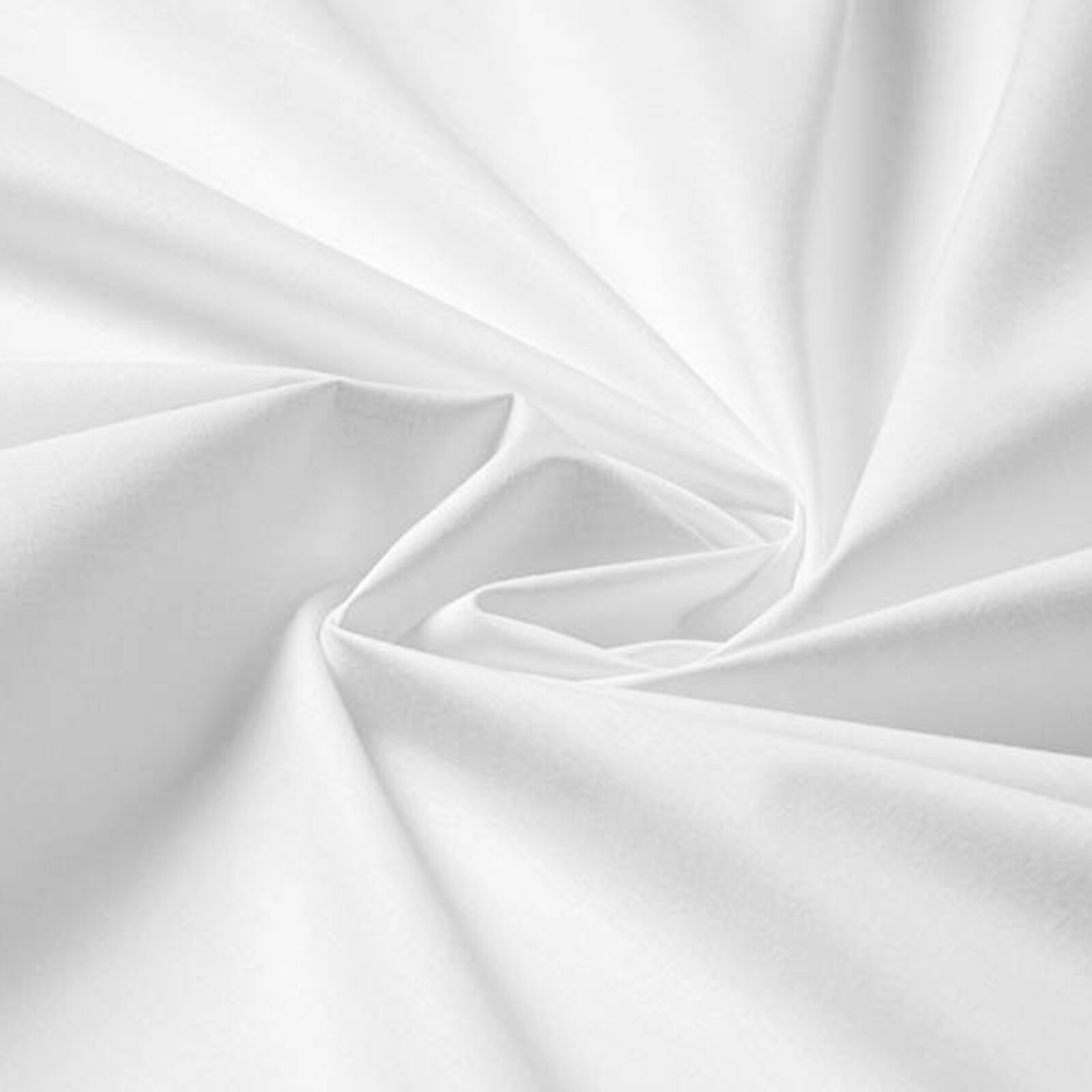 Eckige Tischdecke 100% Baumwolle - weiß