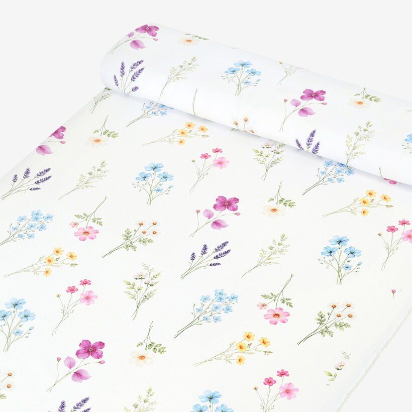 Teflonstoff für Tischdecken - Blumengarten