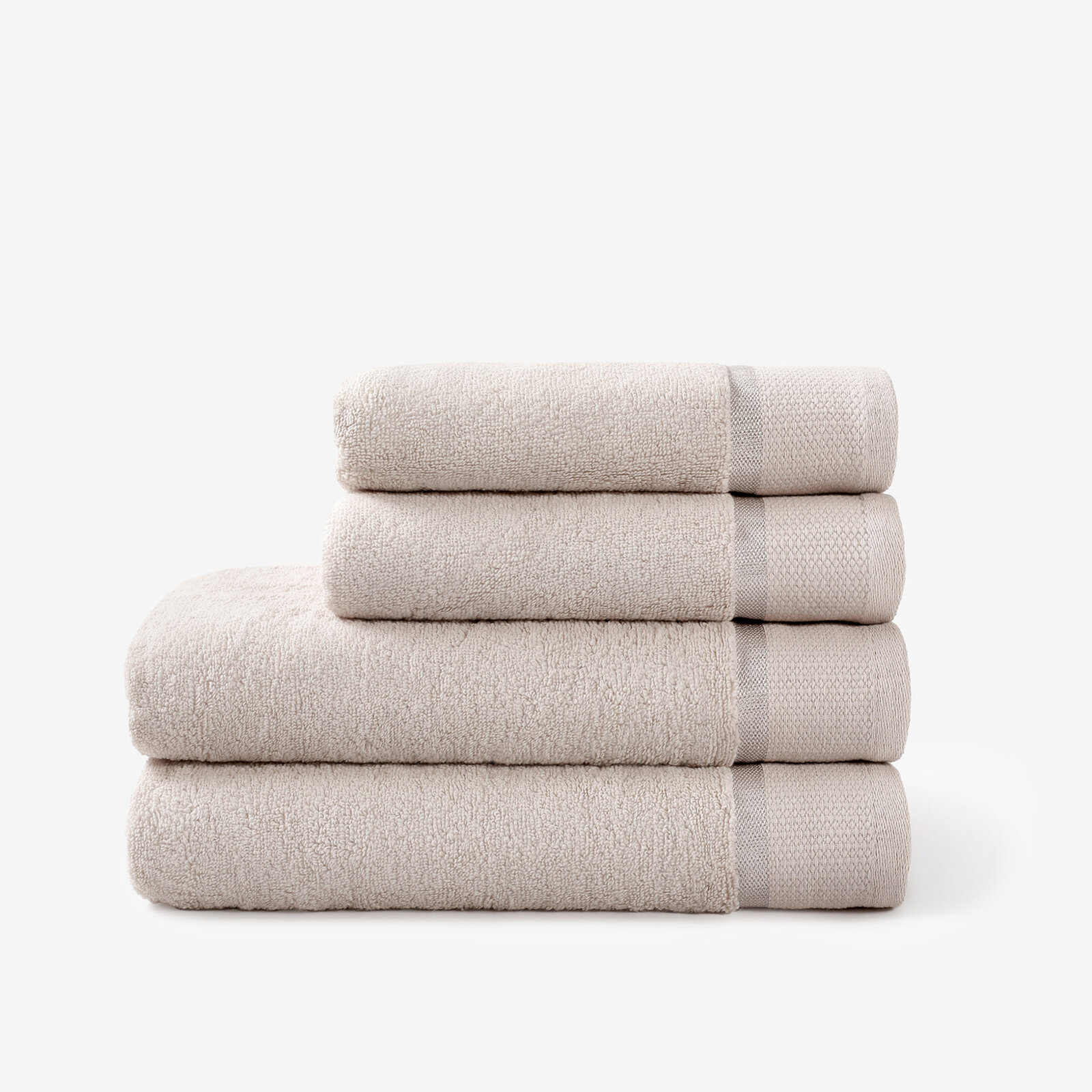 Frottierhandtuch/Duschtuch Soft - graubraun