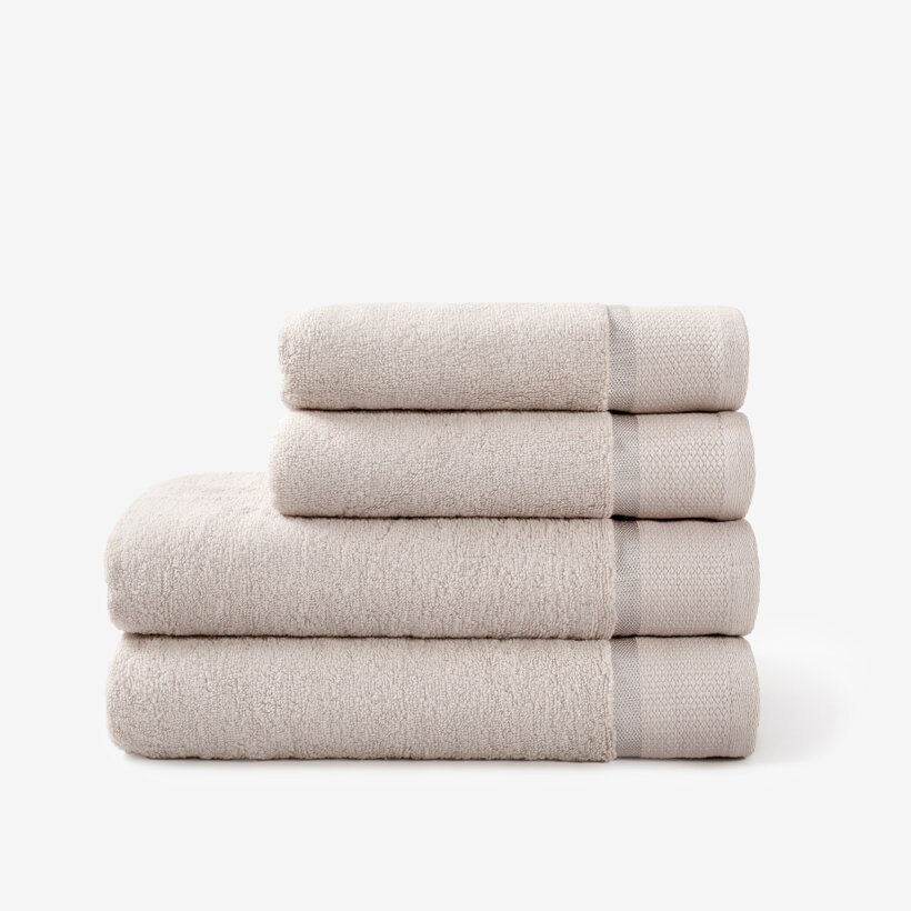 Frottierhandtuch/Duschtuch Soft - graubraun
