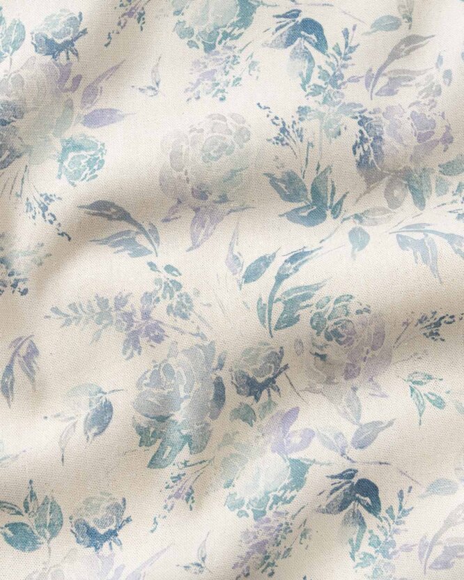 Dekorativer Stoff Valencia - Pflanzenabdrücke