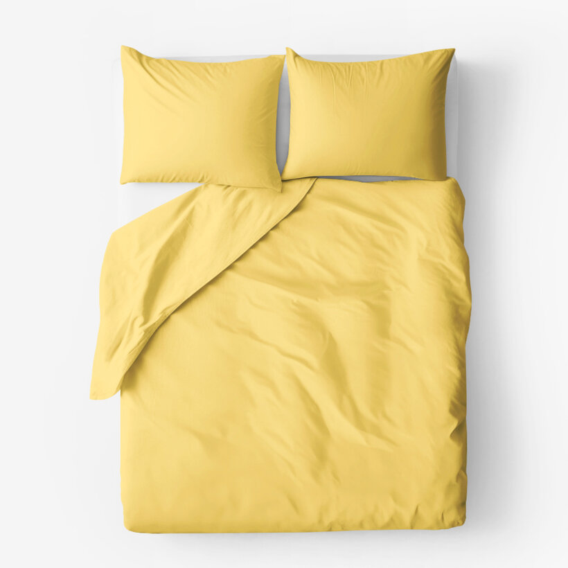 Bettwäsche aus Baumwolle - gelb